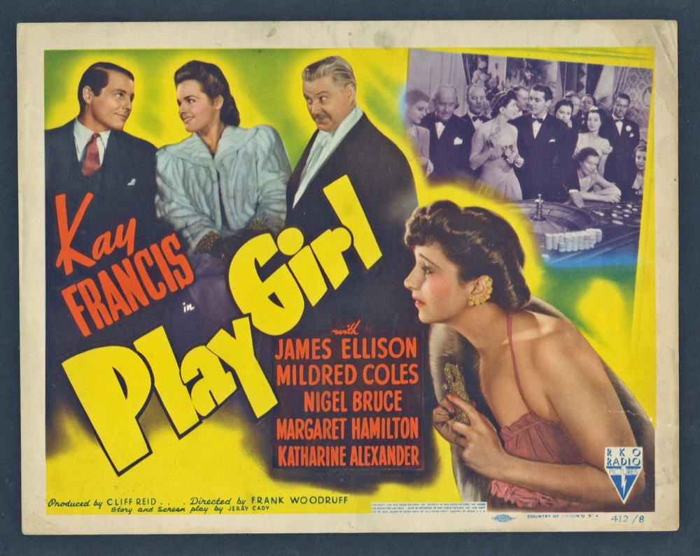 Original Play Girl (1941) movie poster in G condition for $95.00
