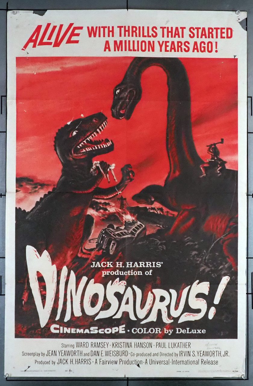 Original Dinosaurus! (1960) movie poster in AU condition for $55.00