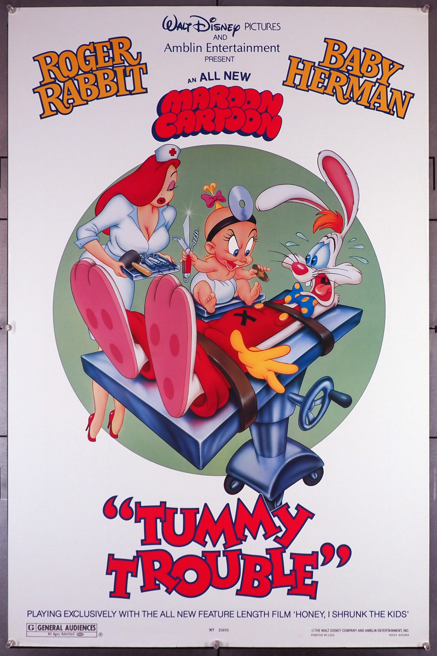 Original Tummy Trouble (1989) movie poster in NM condition for $40.00