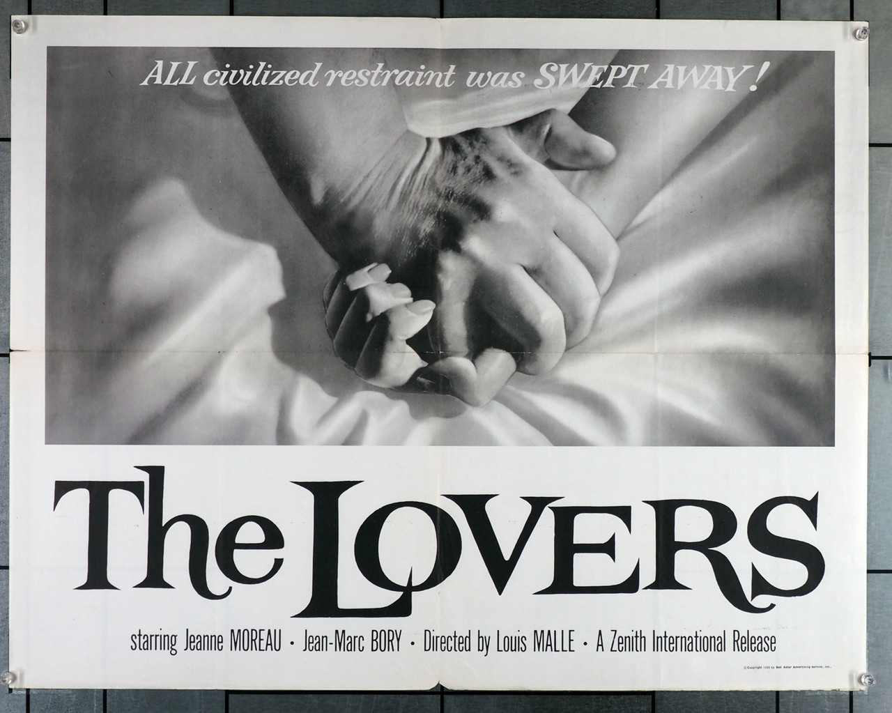 Original Lovers, The (1958) movie poster in VG condition for $40.00
