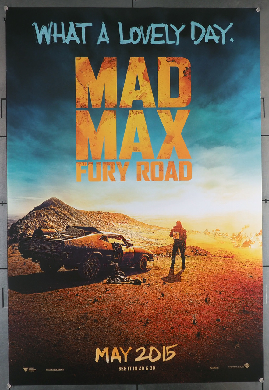 Original Mad Max: Fury Road (2015) movie poster in C8 condition