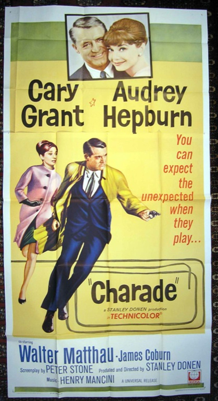 Original Charade (1963) movie poster in F+ condition for $650.00