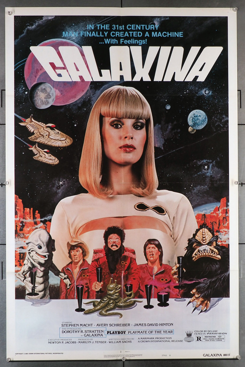 Original Galaxina (1980) movie poster in CX8 condition for $100.00