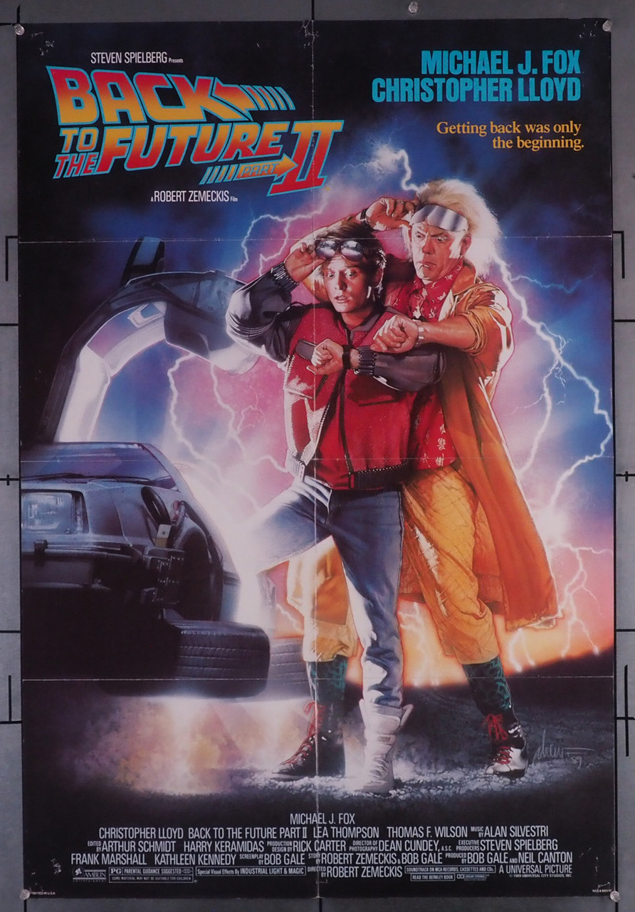 バック・トゥ・ザ・フューチャー 2 映画 パンフレット 1989 Back to Original Back To The Future Part Ii (1989) movie poster in C7