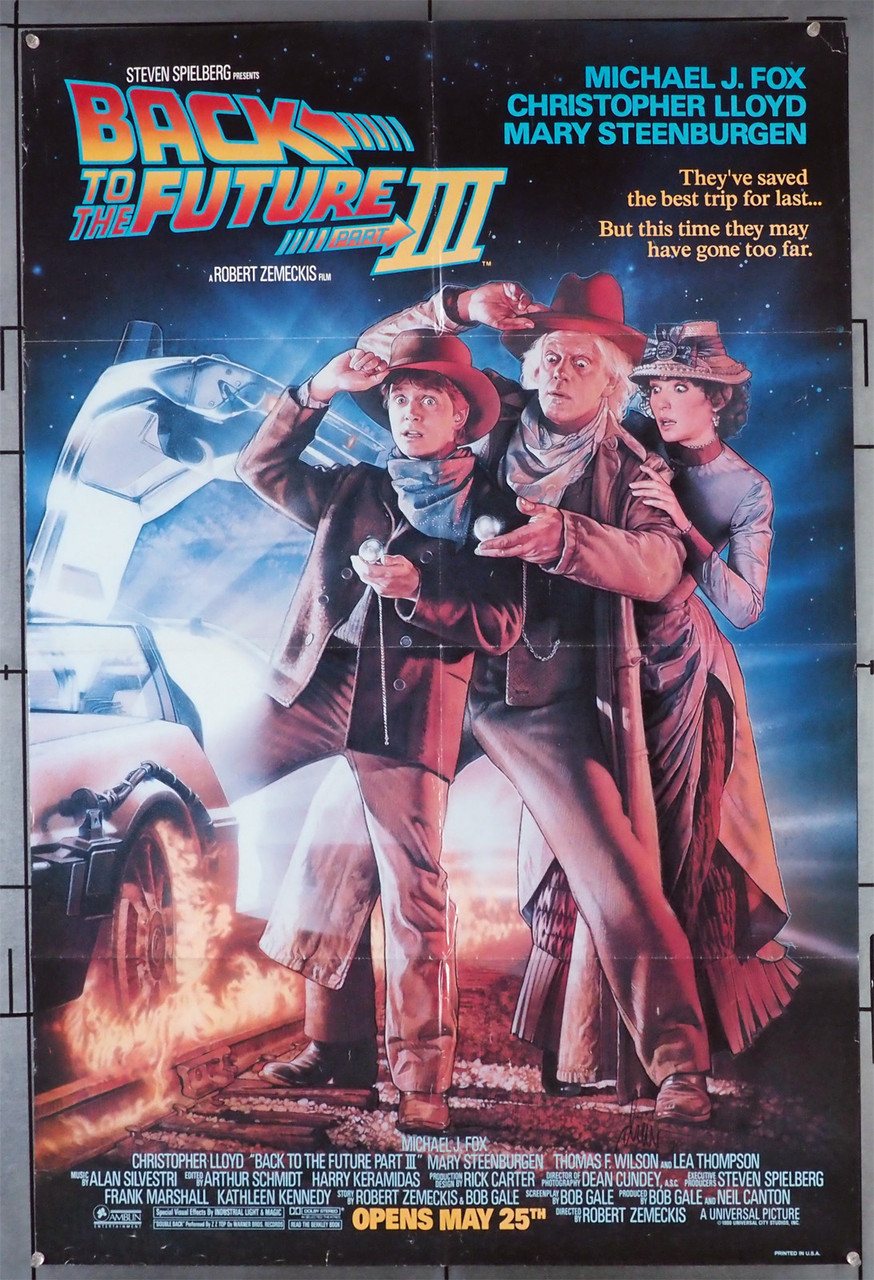 Original Back To The Future Part Iii (1990) movie poster in C8