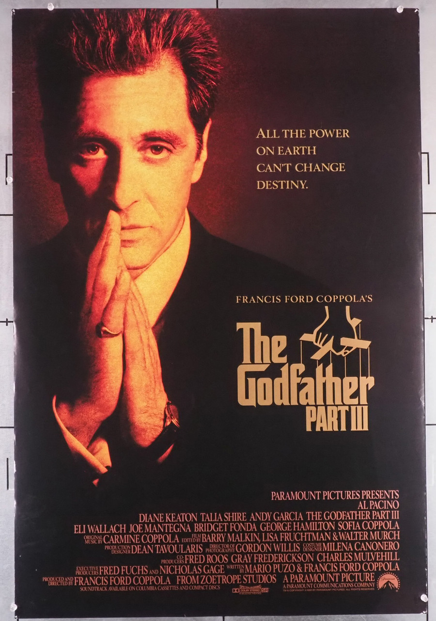 Original Godfather The Part Iii 1990 Movie Poster In C8 Condition For 115 00 Original Godfather The Part Iii 1990 Movie Poster In C8 Condition For 115 00