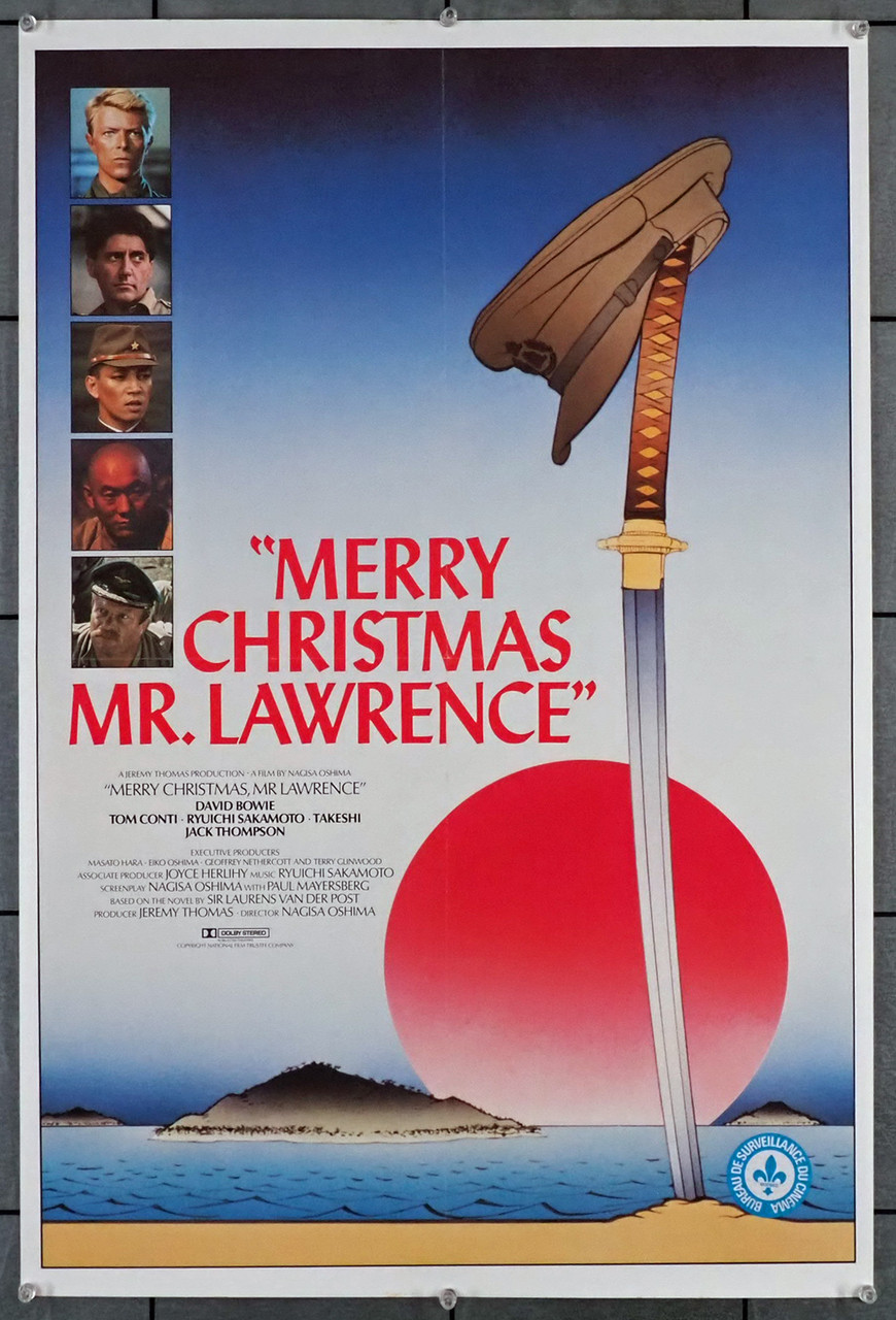 MERRY CHRISTMAS, MR. LAWRENCE (1983) 30207 Movie Poster British 20x30  Rolled David Bowie Tom Conti Jack Thompson Ryuichi Sakamoto Nagisa Oshima