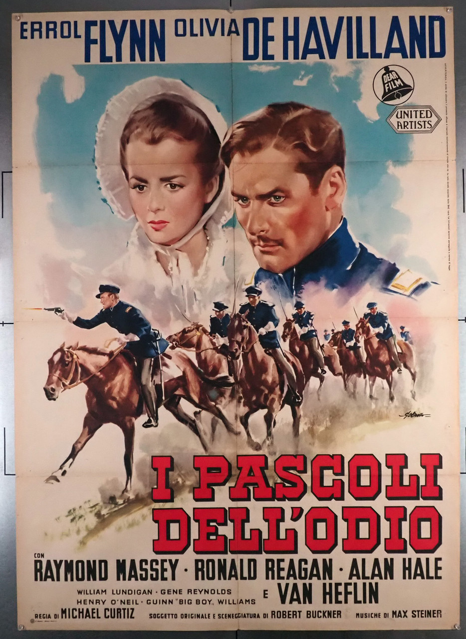 Original Santa Fe Trail (1940) movie poster in C8 condition for