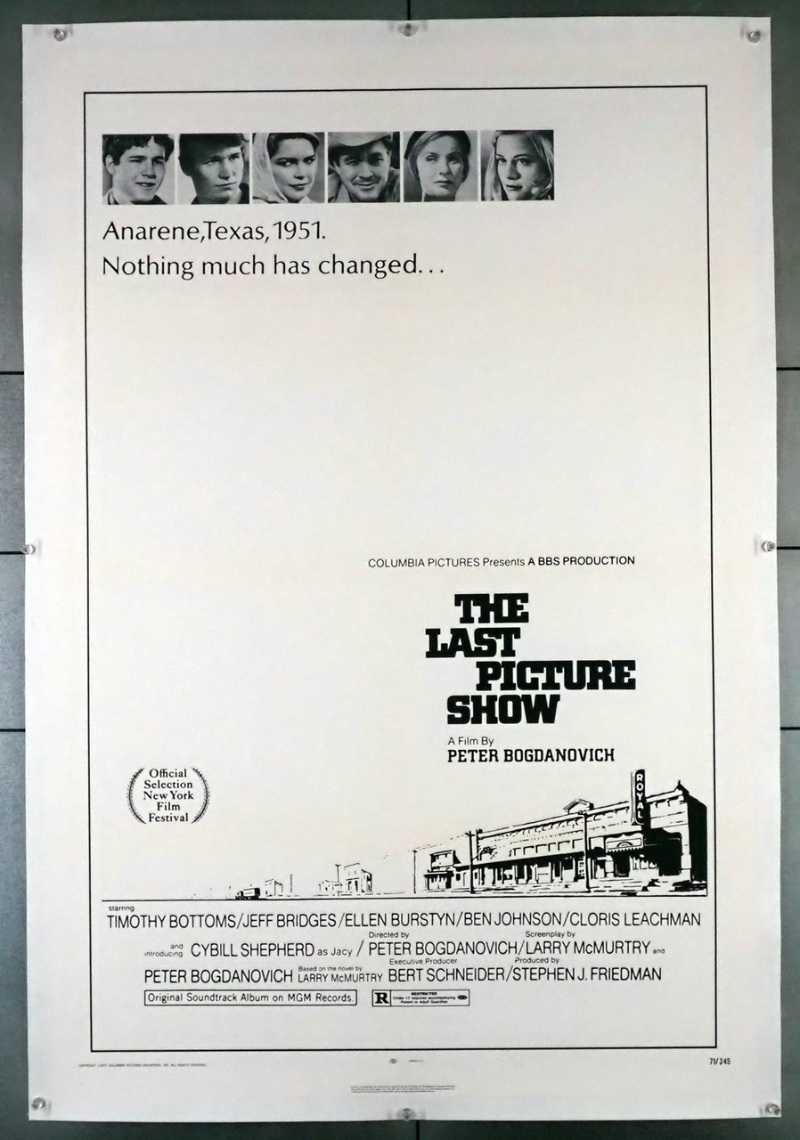 1971年映画『ラスト・ショー』USA版オリジナルポスター（アメリカ） Amazon.co.jp: ラスト・ショー [DVD] : ジェフ・ブリッジズ