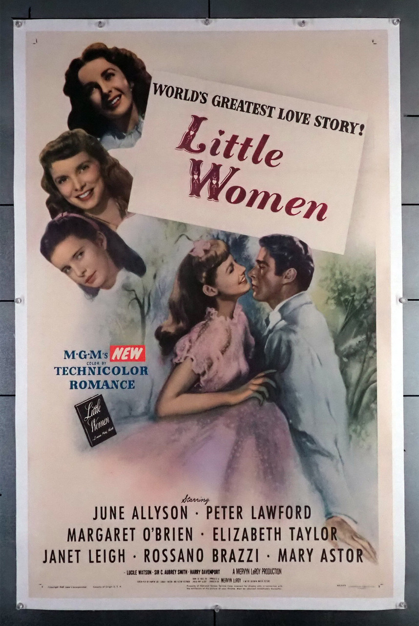 Original Little Women (1949) movie poster in VG condition for