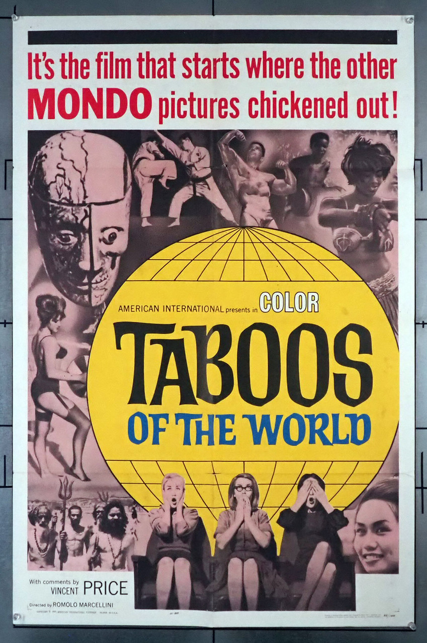Original Tabu, I (1963) movie poster in VG condition for $40.00