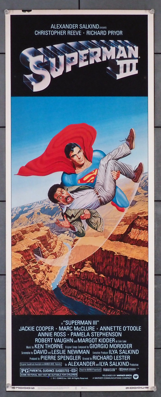 Original Superman Iii (1983) movie poster in C8 condition for $125.00