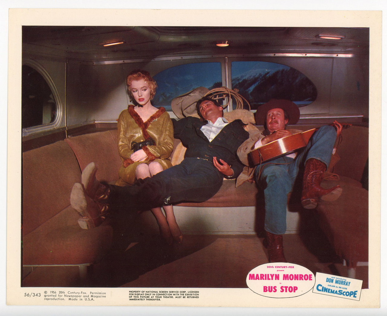 Original Bus Stop (1956) movie poster in C8 condition for $45.00