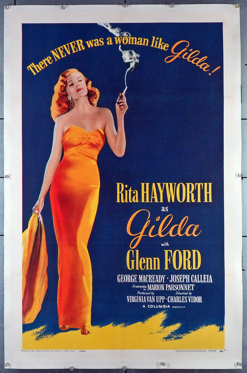 Original Gilda (1946) movie poster in C8 condition for $1750.00