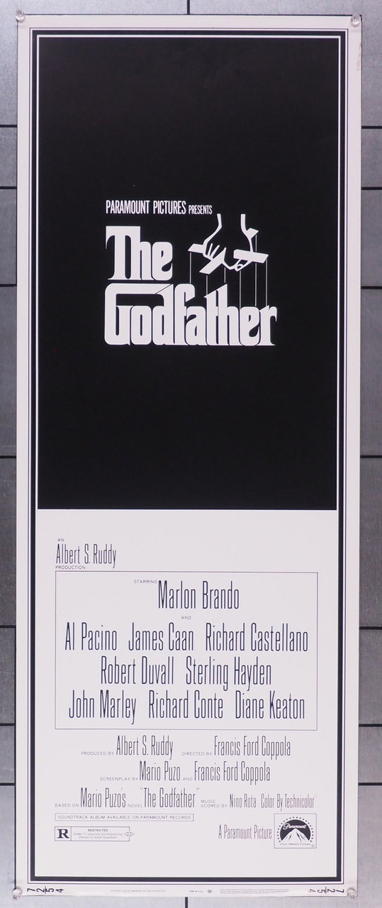 Original Godfather, The (1972) movie poster in c8 condition for