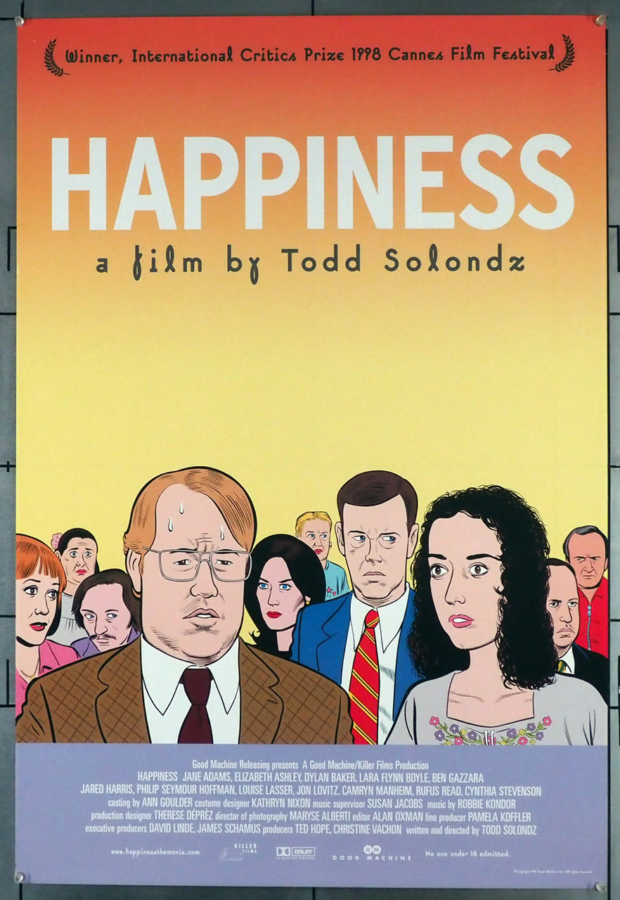 happiness☆ページ Original Happiness (1998) movie poster in c8 condition for $265.00