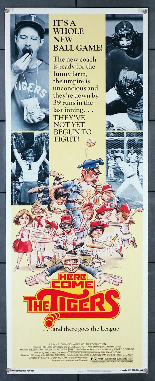映画ポスター レトロ Here Come the Tigers オリジナル Original Here Come The Tigers (1978) movie poster in C8 condition