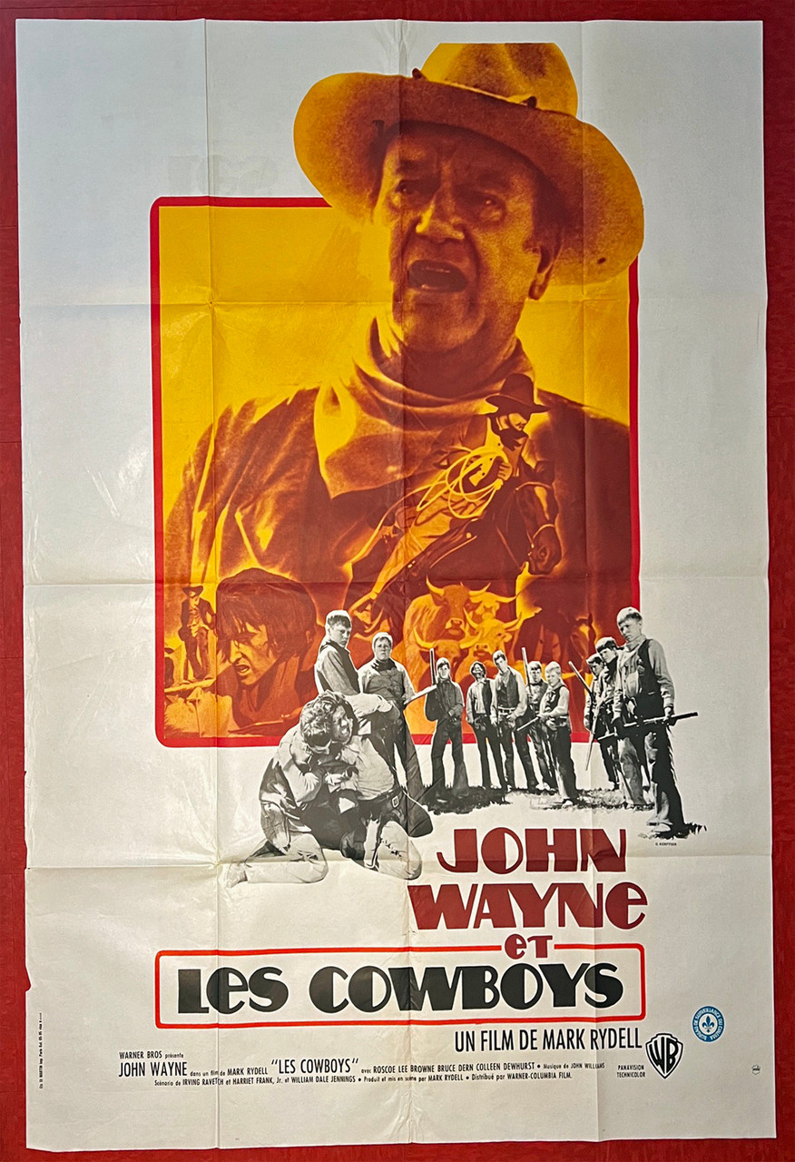Original John Wayne And The Cowboys (1972) movie poster in C8