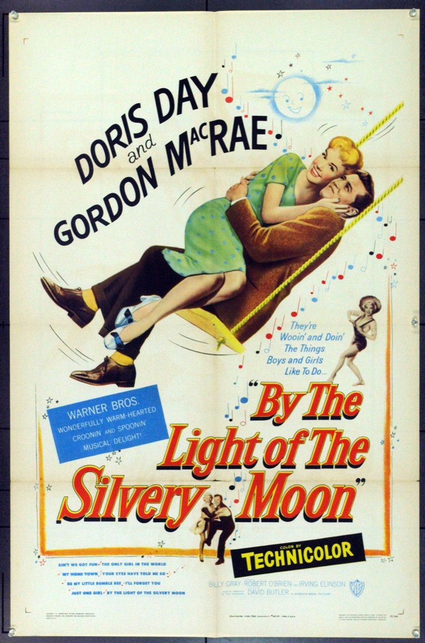 Original By The Light Of The Silvery Moon (1953) movie poster in