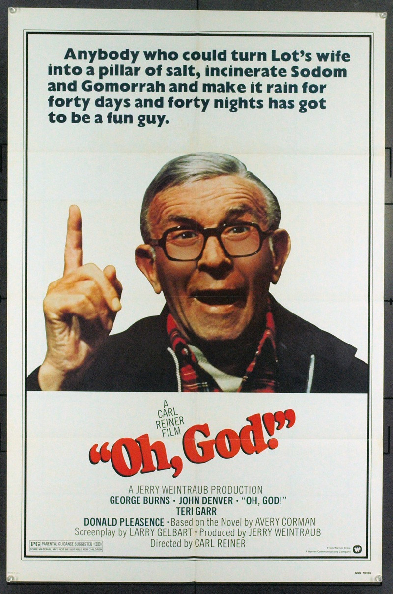 洋画映画ポスター オー・ゴット Original Oh, God! (1977) movie poster in VF+ condition for $35