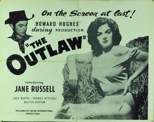 Original Outlaw, The (1943) movie poster in F+ condition for $100