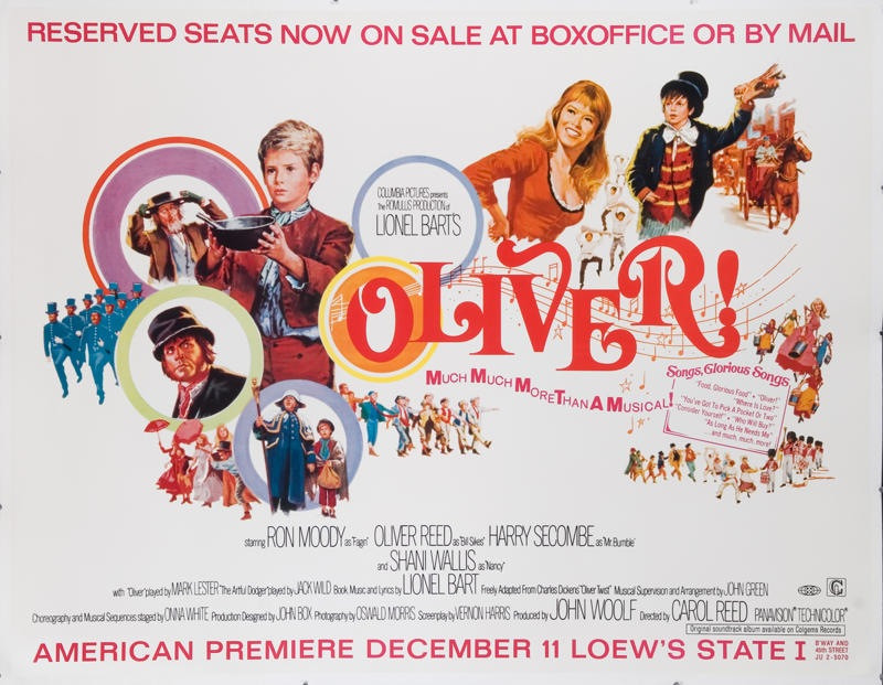 Original Oliver! (1968) movie poster in C7 condition for $2000
