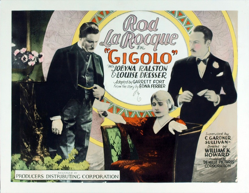 Original Gigolo (1926) movie poster in C8 condition for $400