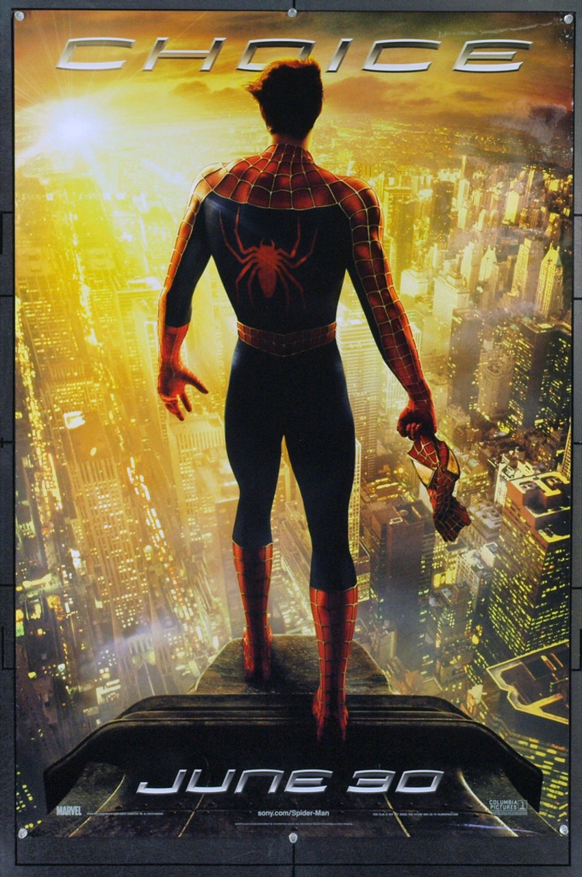 Original Spider Man 2 04 Movie Poster In C8 Condition For 75 Original Spider Man 2 04 Movie Poster In C8 Condition For 75