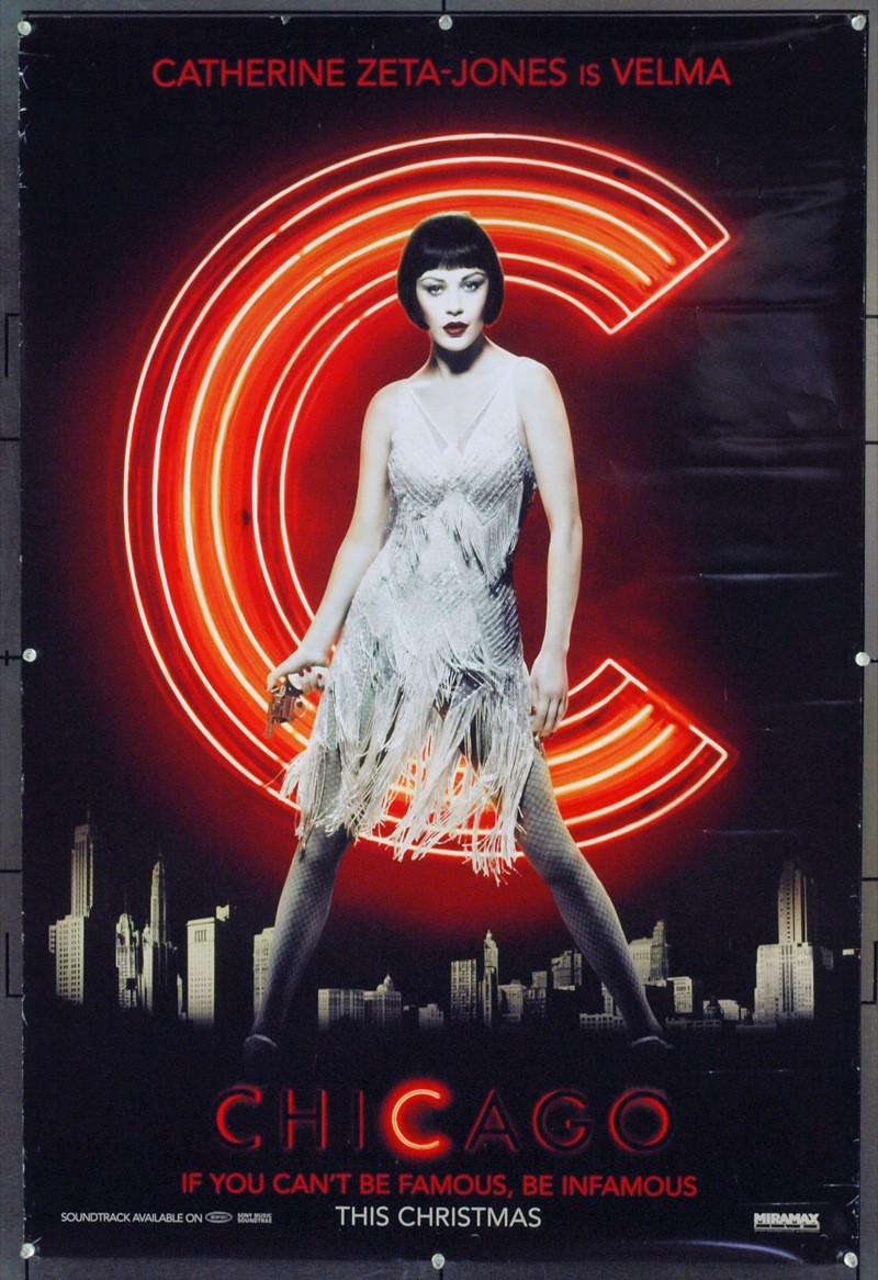 Original Chicago (2002) movie poster in C8 condition for $40.00
