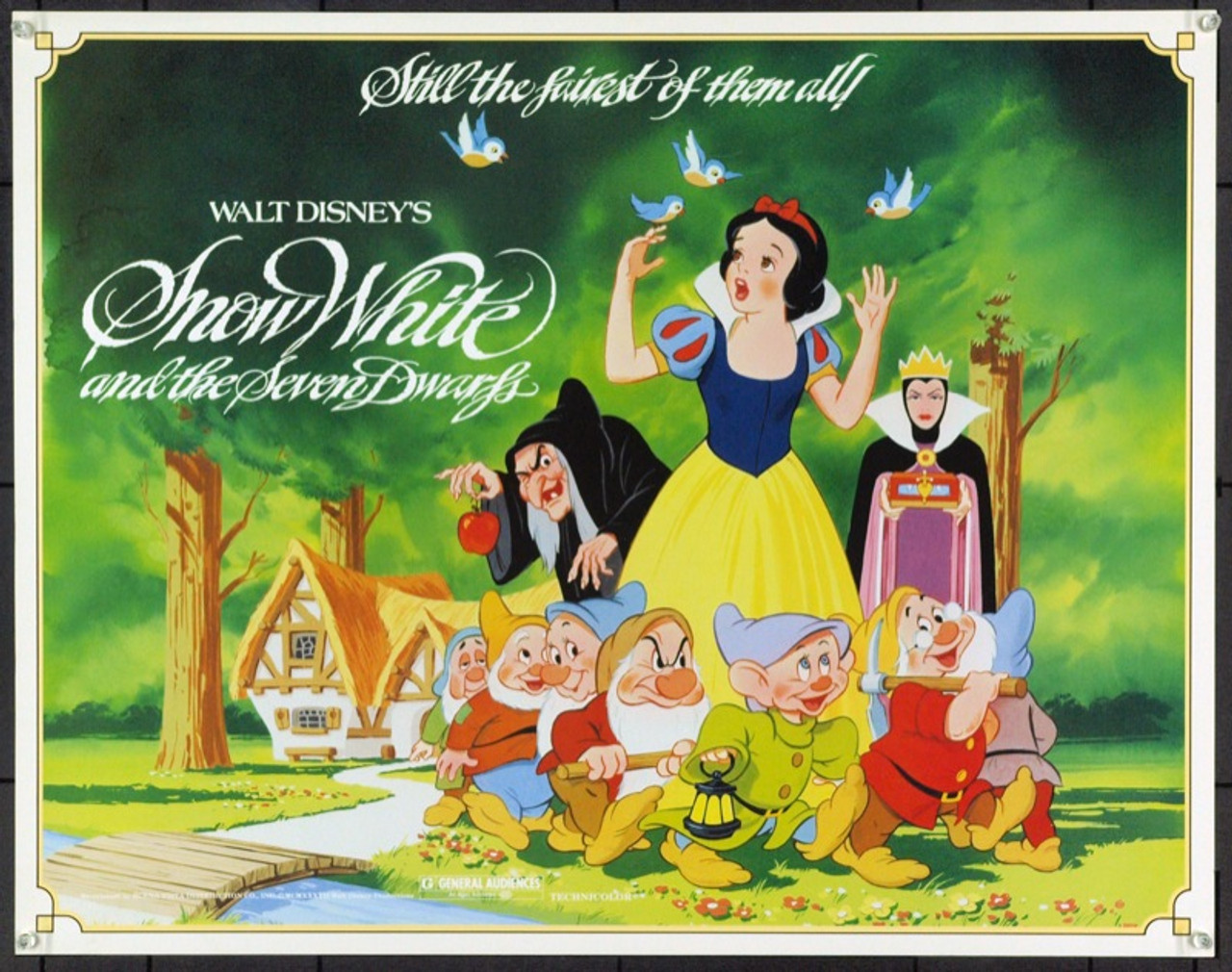 Original Snow White And The Seven Dwarfs (1937) movie poster in VF+  condition for $115.00