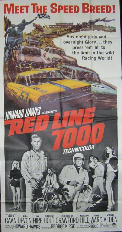 Original Red Line 7000 (1965) movie poster in VF condition for $125