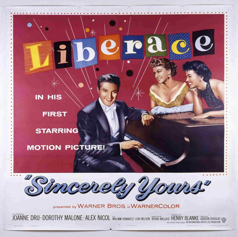 Original Sincerely Yours (1955) movie poster in G condition for