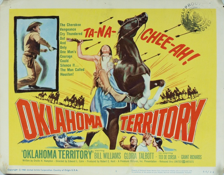 Original Oklahoma Territory (1960) movie poster in C8 condition