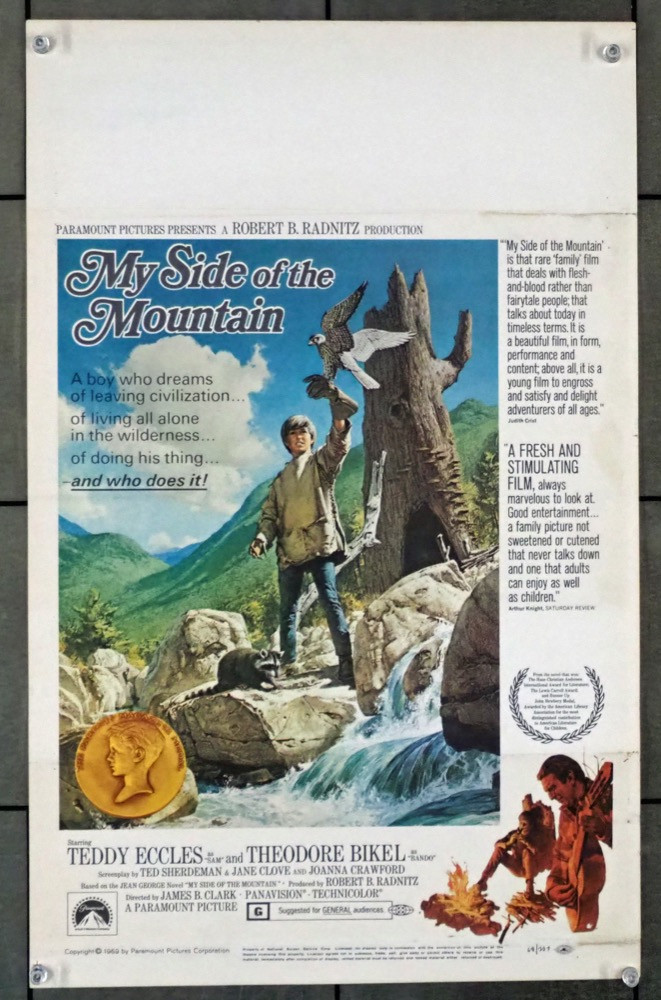 映画ポスター レトロ My Side of the Mountain Original My Side Of The Mountain (1969) movie poster in vf