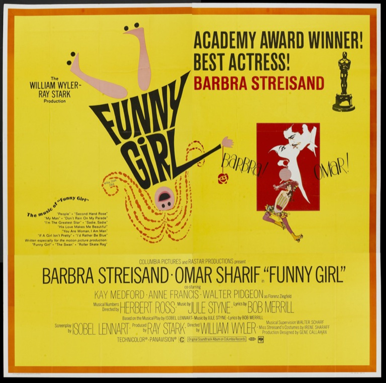 funny girl movie poster