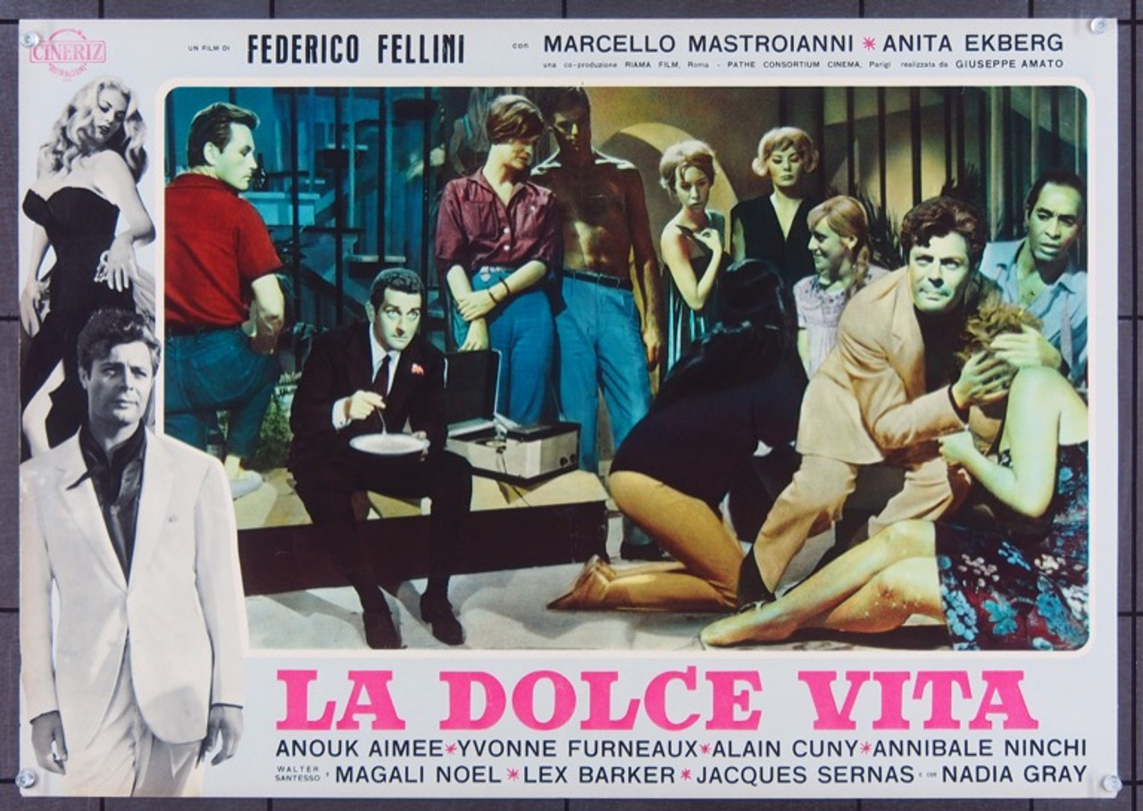Полностью песни федерико феллини. Феллини Dolce Vita. La Dolce Vita poster. Федерико Феллини Рим открытый город.