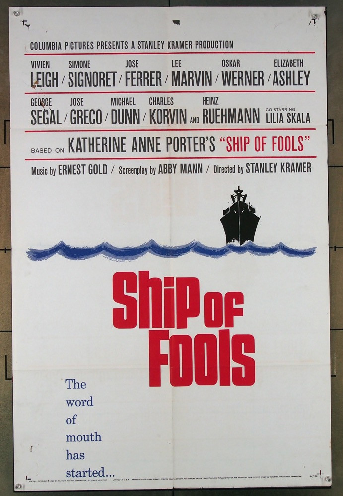 Original Ship Of Fools (1965) movie poster in VG condition for $35.00