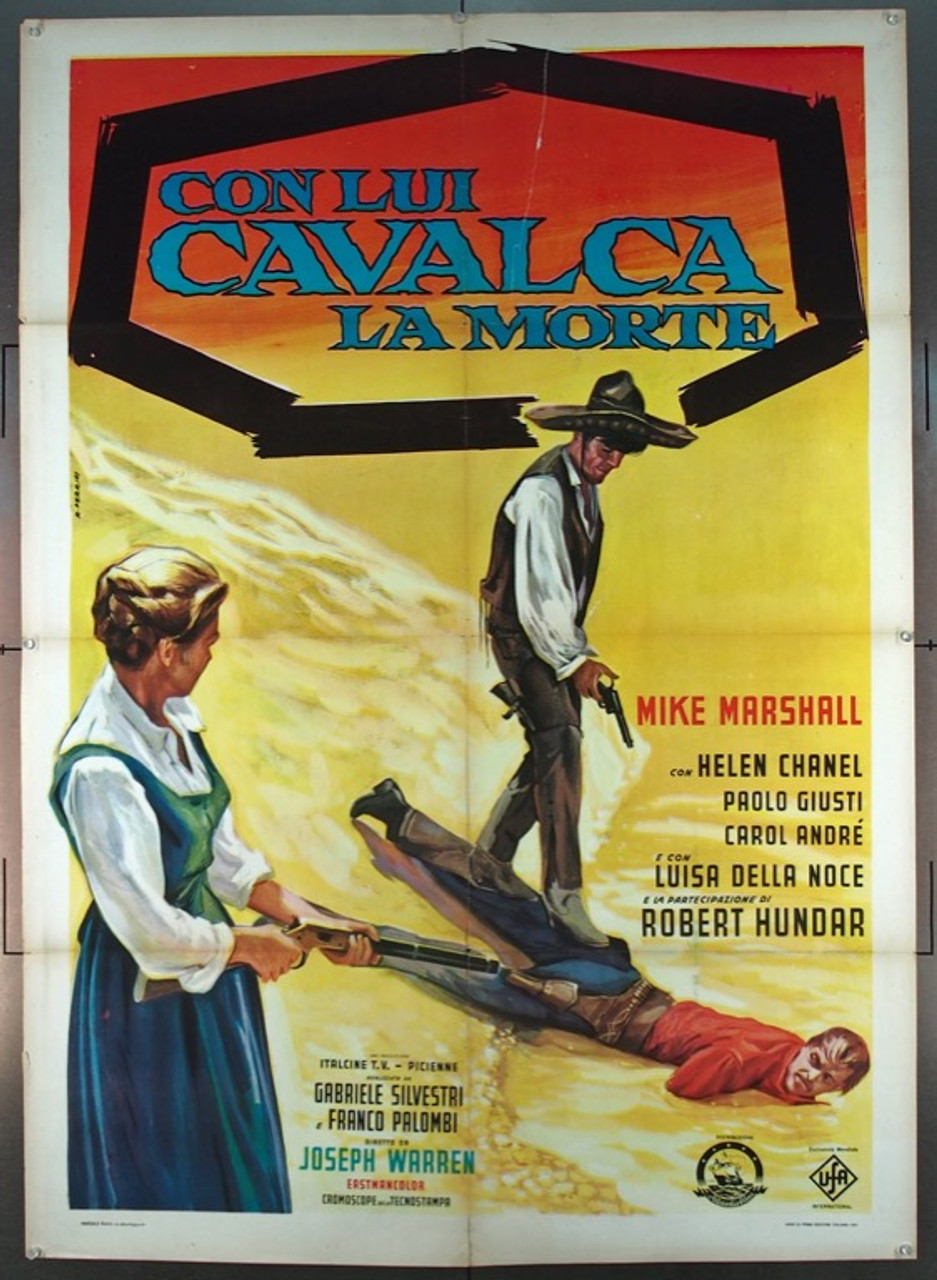 Original Con Lui Cavalca La Morte (1967) movie poster in C7 condition for  $35.00