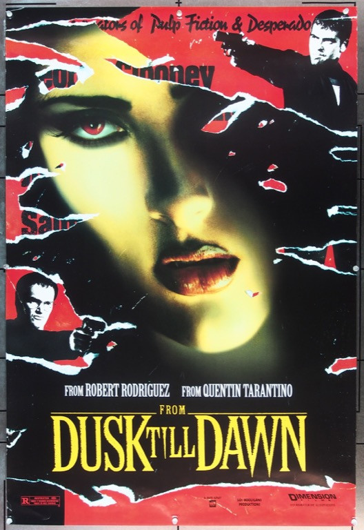 Original From Dusk Till Dawn (1996) movie poster in F+ condition