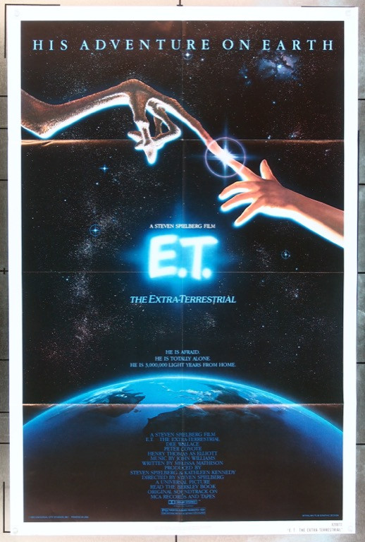 Original E.t. The Extraterrestrial (1982) movie poster in VF+