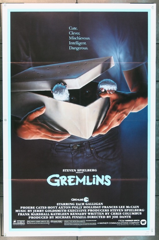 Original Gremlins (1984) movie poster in VG condition for $200.00