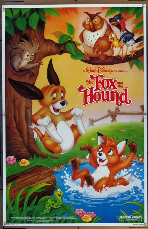 Original Fox And The Hound, The (1981) movie poster in VG
