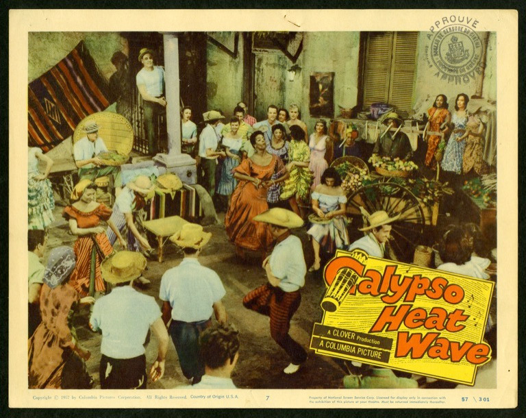 カリプソ・ヒートウェーブ 1957年 USオリジナル インサートポスター Original Calypso Heat Wave (1957) movie poster in C7 condition for