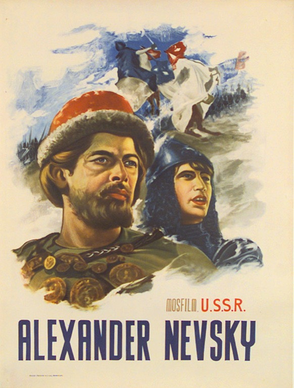 Original Alexander Nevsky (1938) movie poster in VF condition for