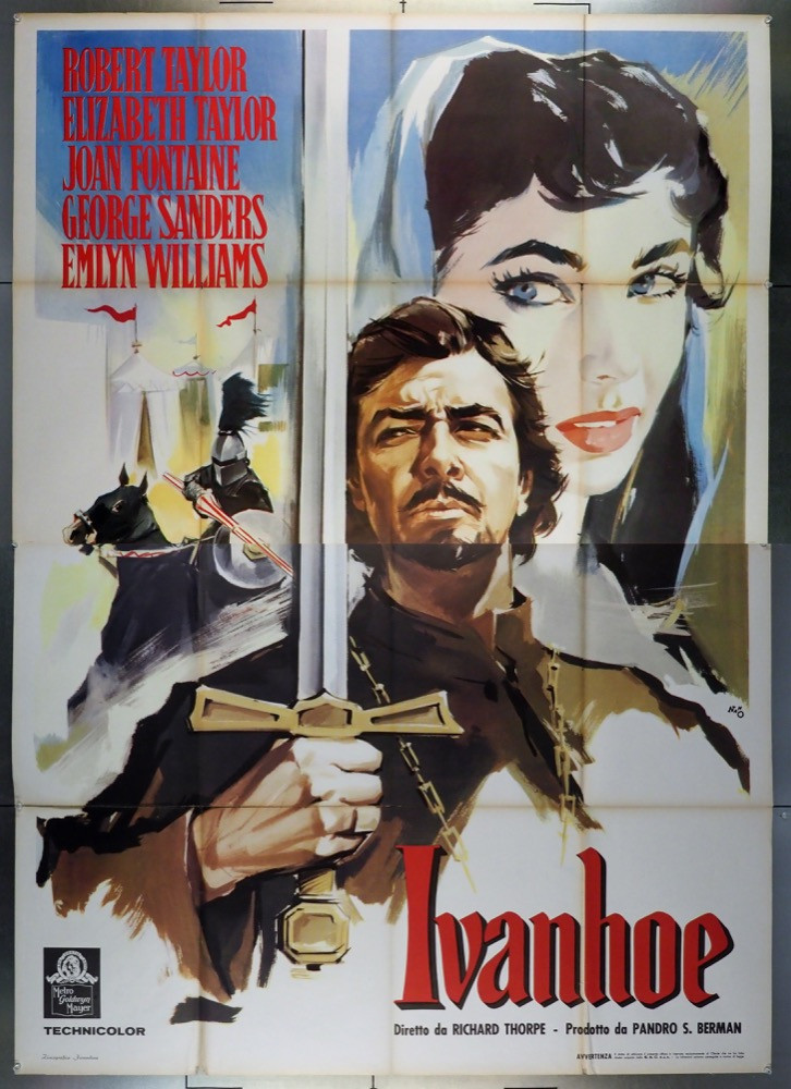 Original Ivanhoe (1952) movie poster in VF condition for 1500