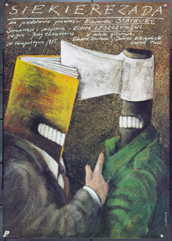 AXILIAD (1986) 22374 Original Style A Polish Poster (26x37).  Pagowski Artwork.  Unfolded.  Very Fine.