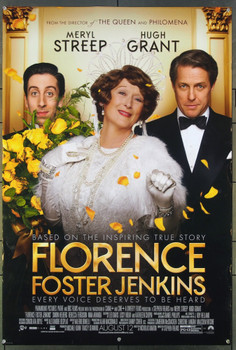 FLORENCE FOSTER JENKINS (2016) 26599 Paramount Pictures Original One-Sheet Poster (27x40) Never Folded  Fine Plus Condition