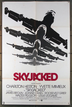 SKYJACKED (1972) 3111 MGM Original One-Sheet Poster (27x41) Folded  Fair to Good Condition.