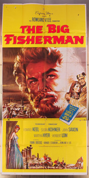 BIG FISHERMAN, THE (1959) 4529 Movie Poster  Howard Keel  Susan Kohner  John Saxon  James Griffith  Frank Borzage Centurion Pictures Original Three Sheet Poster (41x81) Folded  Good Condition, Average Used, Theater Used