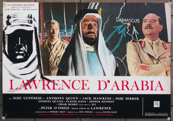 LAWRENCE OF ARABIA (1962) 26642 Columbia Pictures Original Italian 18x27  Re-release of 1963  Very Fine Condition